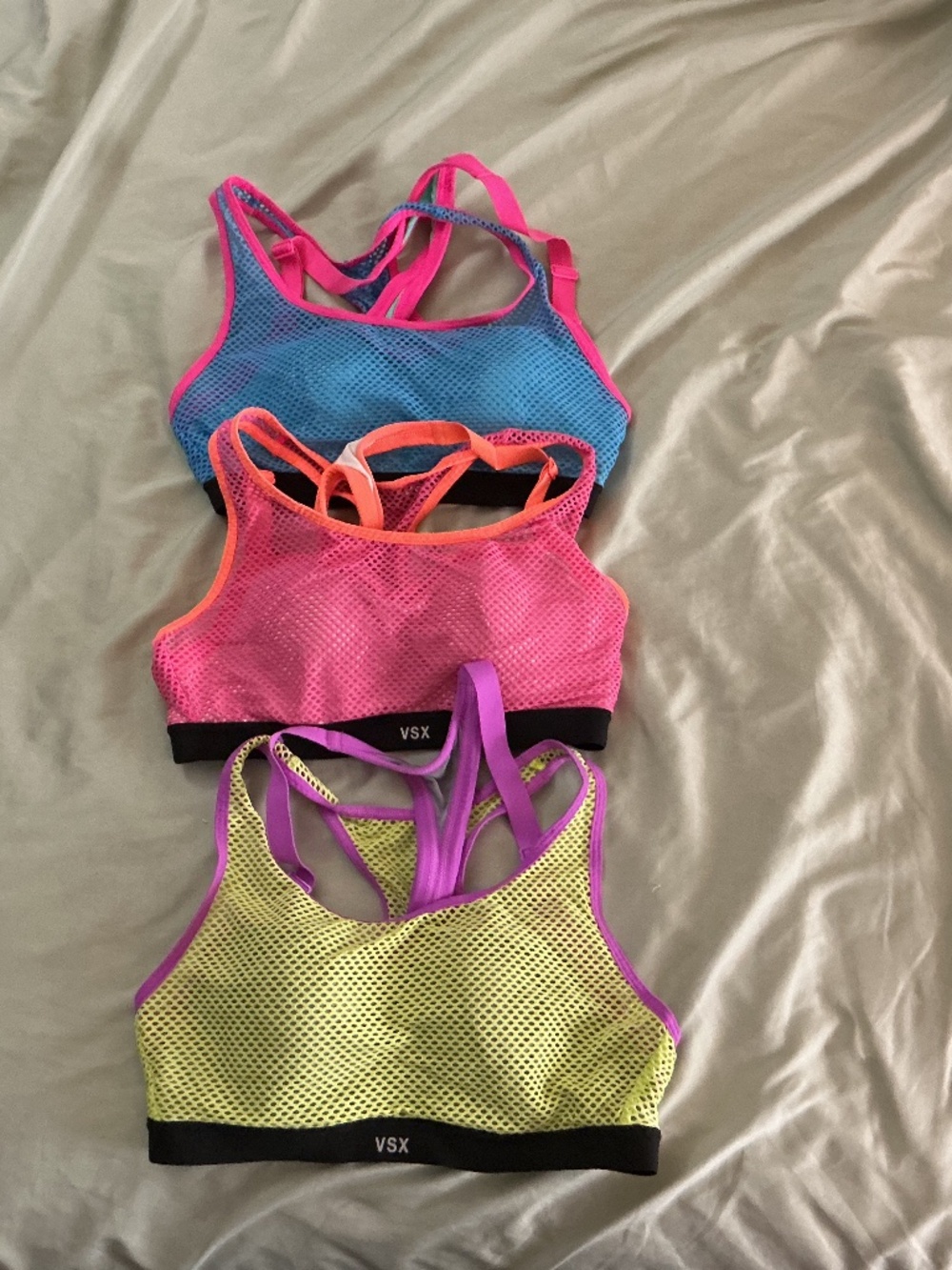 Victoria’s Secret VSX Sport Angel sports bras, lot of 3